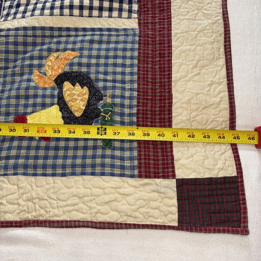 Handmade Crib Quilt Baby Blanket Patchwork‎ Old McDonald Farm Animals Unisex